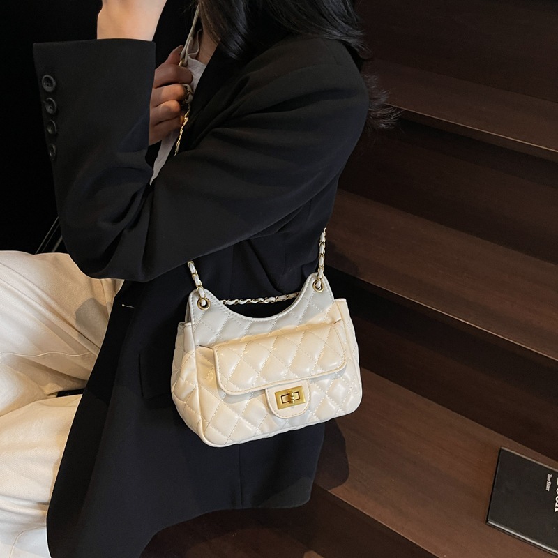 Free Shipping Designer Chanel Style Quilted Chain Bag For Women 2025 Spring Summer New Trendy Versatile High-end Shoulder Crossbody Bag Luxury Shoppin