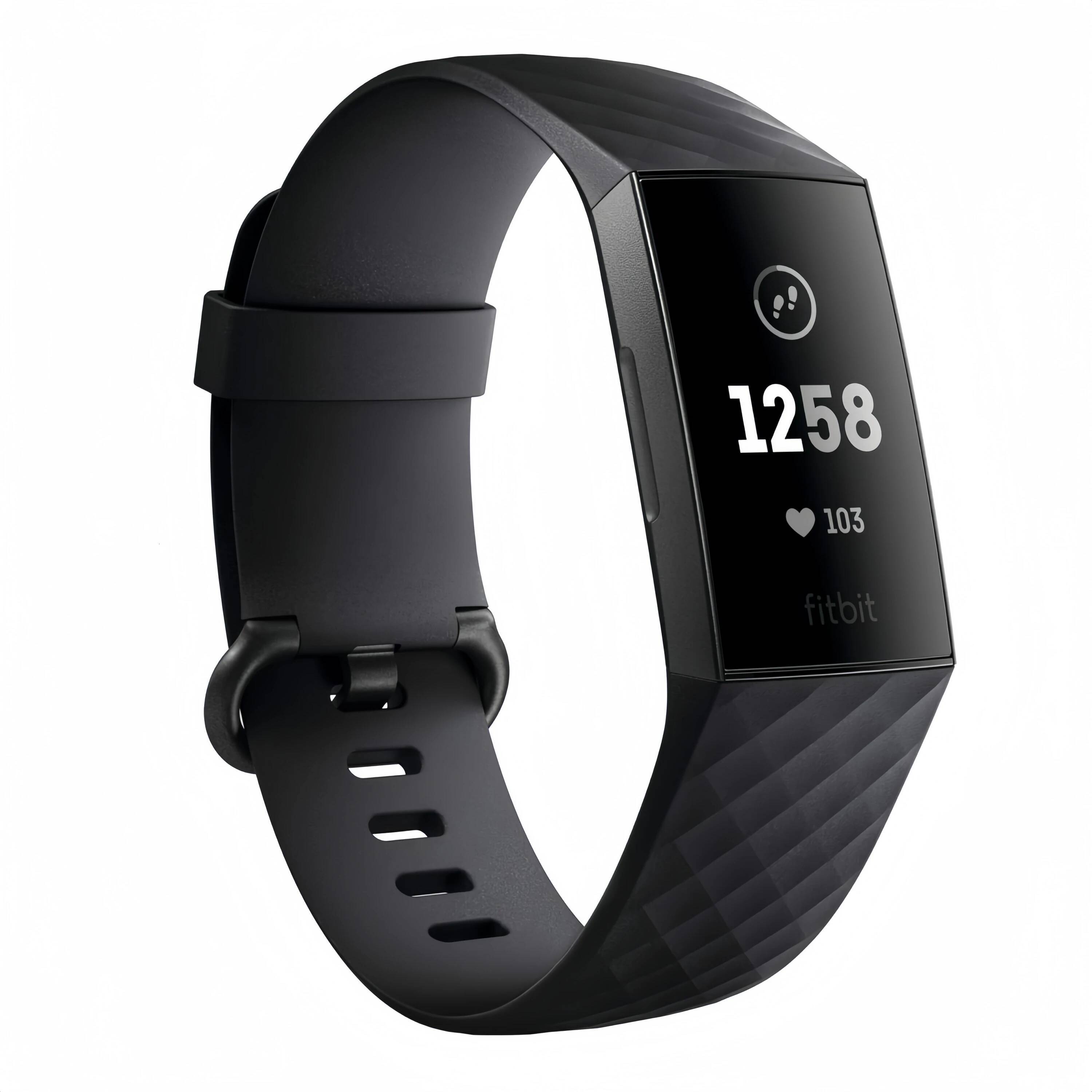 Fitbit Charge 3 Fiess Tracker Smart Watch Heart Rate Monitor Sleep Steps Exercise Waterproof Band for Men Women Health Sports