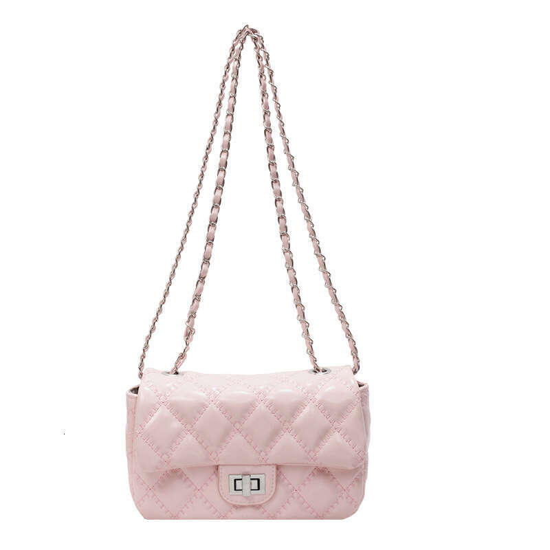Quilted Chain Handbag Saddle For Women 2025 Spring New Trendy Shoulder Textured Crossbody Small Square Bag