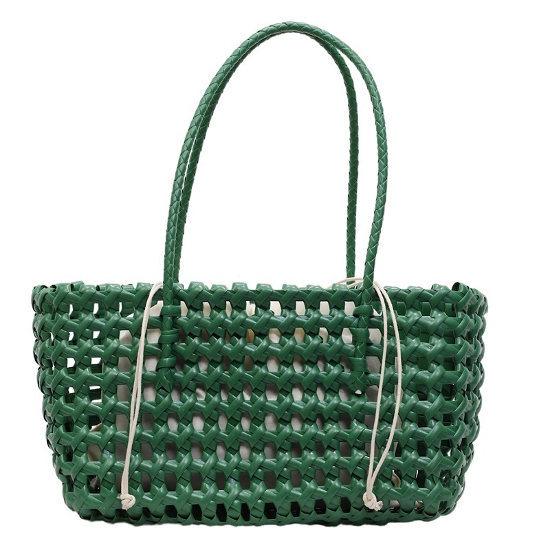 Free shipping designer Korean Designer Hollow Woven Bag Vacation Basket Bag Beach Shopping Underarm Bag Shoulder Bag Backpack Women Bag
