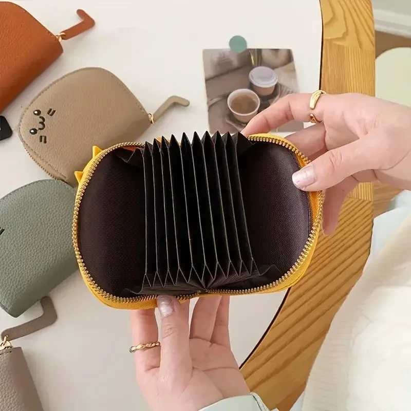 Carto shaped design Wallet Wens Mti-card slots Holder Cute Fi Faux Leather Coin Purse Creative ID Card Holder Y250707