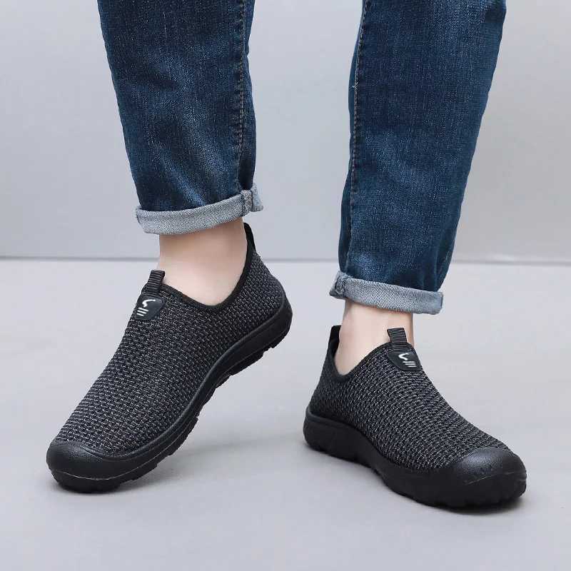 Mens summer leisure shoes light and cfortable sports breathable anti-skid casual shoes for men Y250707