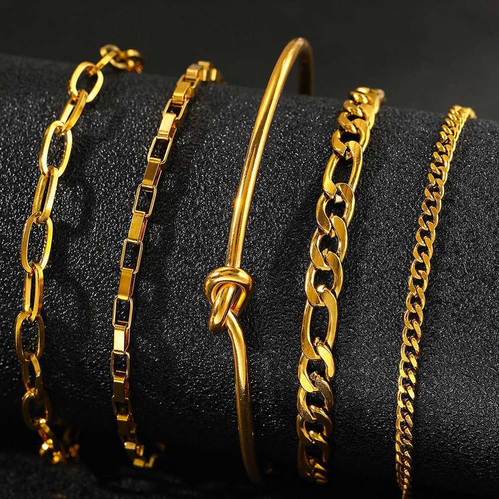 Stainless Steel Bracelets Light Luxury Retro Creative Bracelets Multi-Layer Snake Chain Bracelets For Women Jewelry Party Wear XJ250707