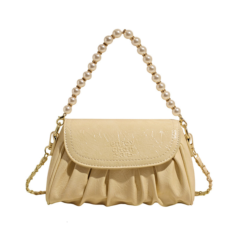 Free shipping designer High-End Niche Pleated Small Bag Women Chain Crossbody Bag 2025 Summer New Fashion Versatile Stylish Shoulder Bag
