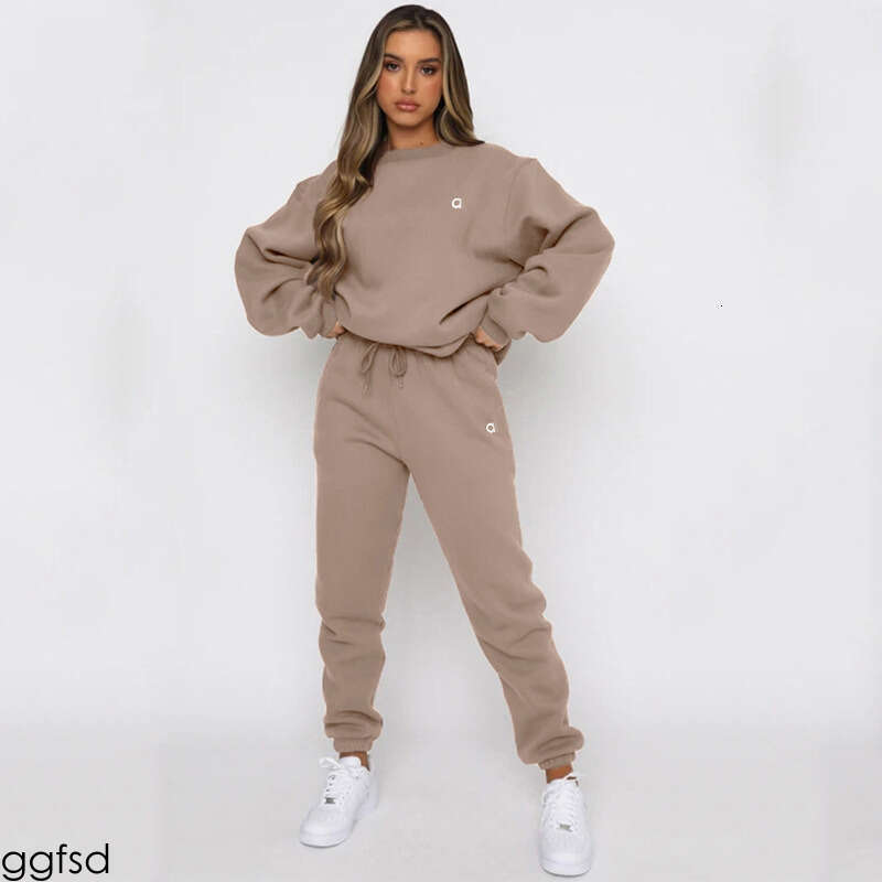 Women Sporty Fiess Set Tracksuit Letters Print Sleeve Bandage Tops And Skinny Long Sweat Pants Matching Sets Club Outfit alosetlys Women Clothes