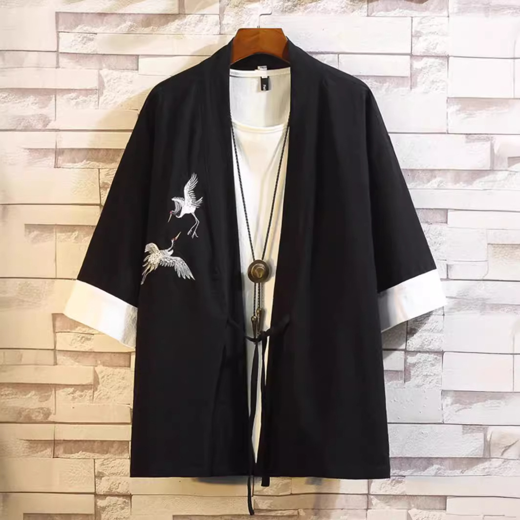 Chinese Style Linen T-shirt For Designer Short Sleeves Men Summer Ancient Style Dao Robe New Chinese Style Tang Suit Hanfu Plus Size Cotton Linen Embr