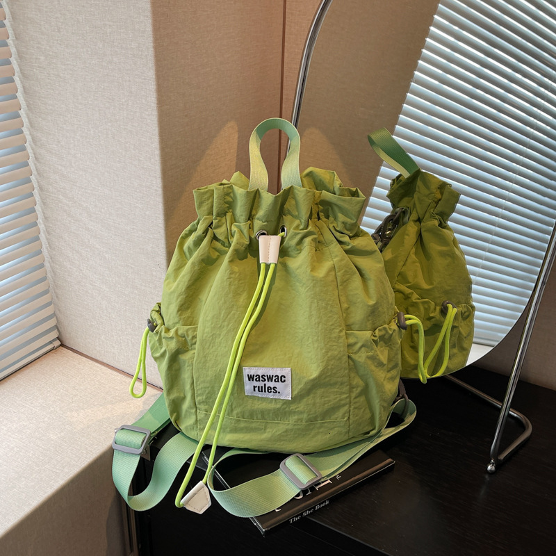 Free shipping designer Summer Green Backpack for Women 2025 New Fashion Versatile Travel Commuter Backpack Casual School Bag Ins