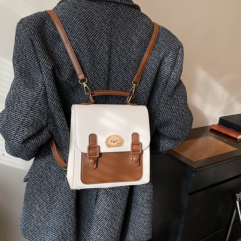 Free shipping designer Vintage Japanese Style Small Bag New Versatile Backpack Women Handbag Korean Version Cambridge School Bag High-end Backpack