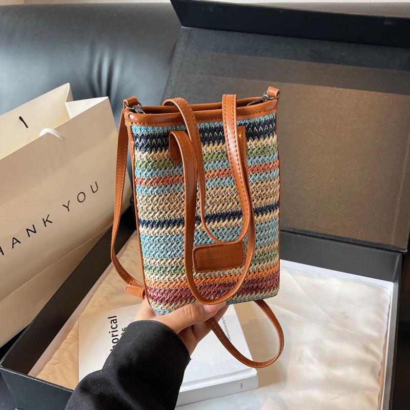 Free shipping designer Hot Trend Bohemian Straw Bag for Women 2025 New Fashion Crossbody Bag Handbag Woven Bag Beach Bag