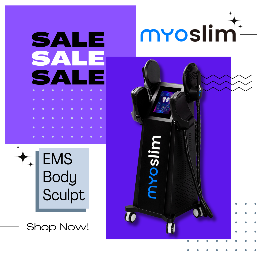 Professional MYOSLIM EMS RF Machine 6500W Body Sculpt Muscle Stimulator Fat Removal Nova 200Hz Build Muscle Fat Burning Machine