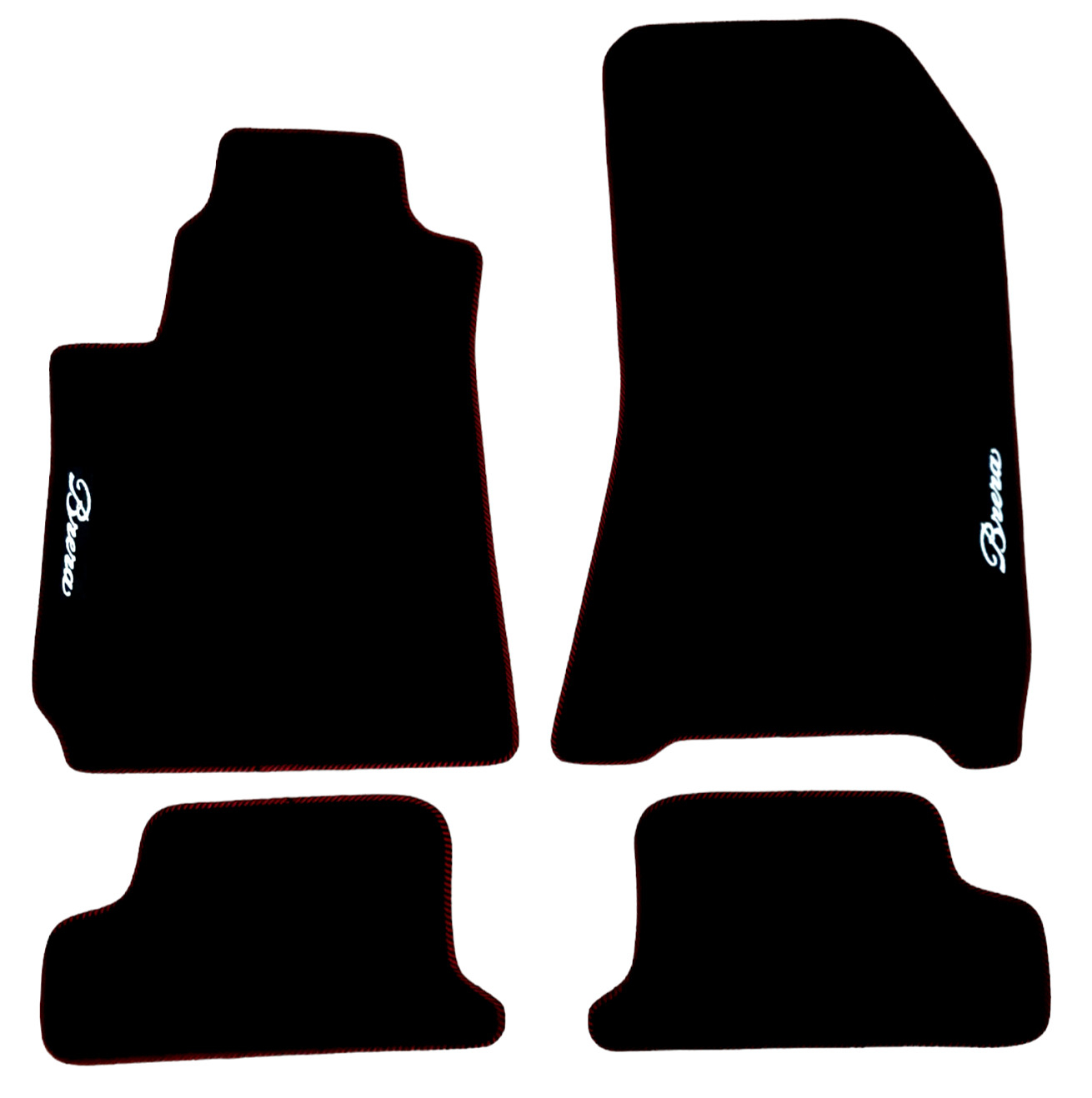 Car Floor Mats Velour For Alfa Romeo Brera All Weather Black Carpet Auto Liners