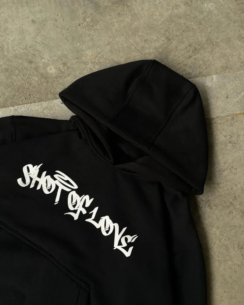 2025 Street Harajuku Fashion Clothing European and American Personality Y2k Hoodie Letter Print Fashion Casual Sweatshirt Men 250707