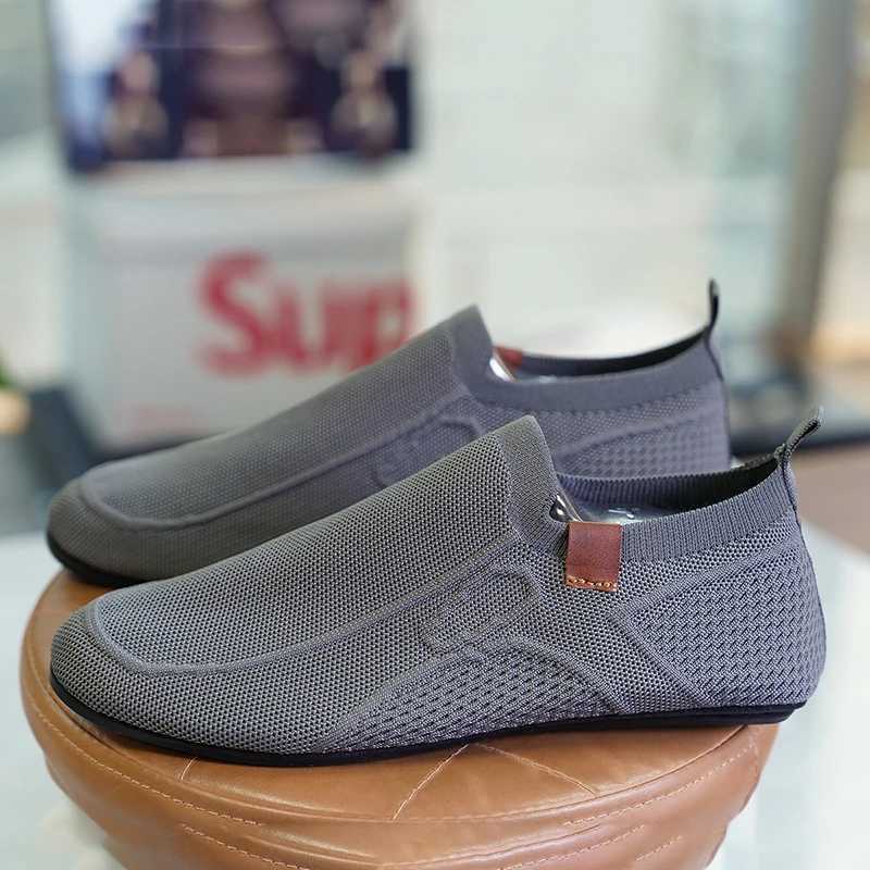 YRZL Lightweight Breathable Loafers Men Thin Bott Summer Anti-Slip Mesh Casual Shoes Cfortable Driving Walking Off Mens Y250707