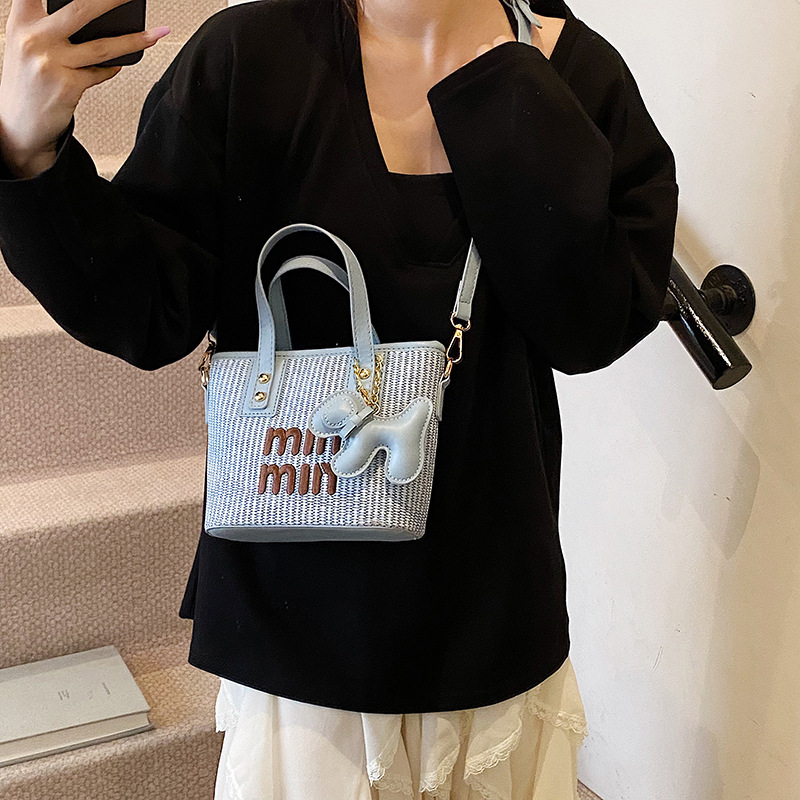 Free shipping designer Spring Fashion Color-Block Embroidered Letter Bucket Bag for Women Casual Commuting Versatile High-Quality Texture Crossbody Ba