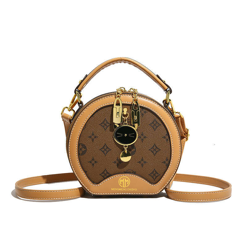 New High-End Round Fashion Versatile Small Women's Crossbody Handbag Shoulder Bag
