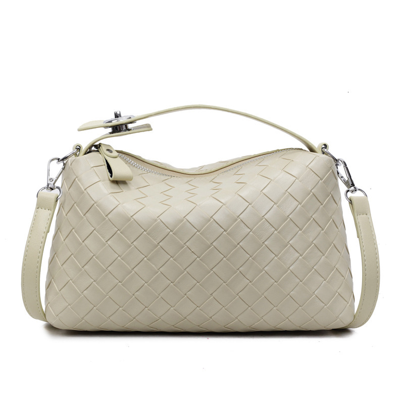Free shipping designer Summer Large Capacity High-end Commuting Crossbody Bag for Women 2025 New Yellow Woven Pillow Bag Handbag