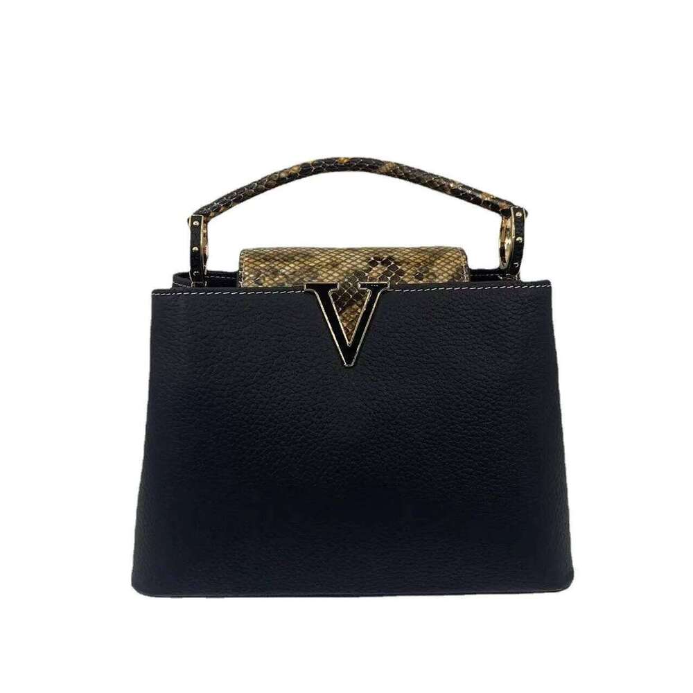 New Leather Fashion Women's Tote Top Layer Cowhide Single Shoulder Crossbody Home Bag