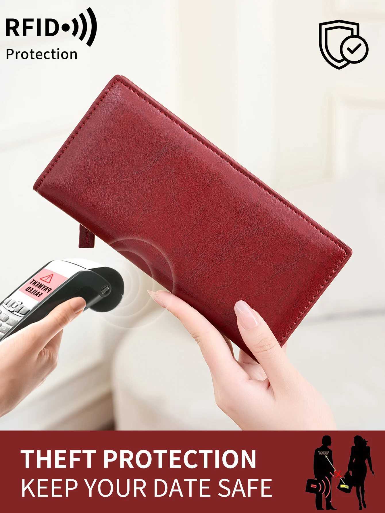 MIYIN Minimalist Wens Wallet RFID Shielding Bifold Large Wallet Portable Large Capacity /Card Holder Elegant Cluh Y250707