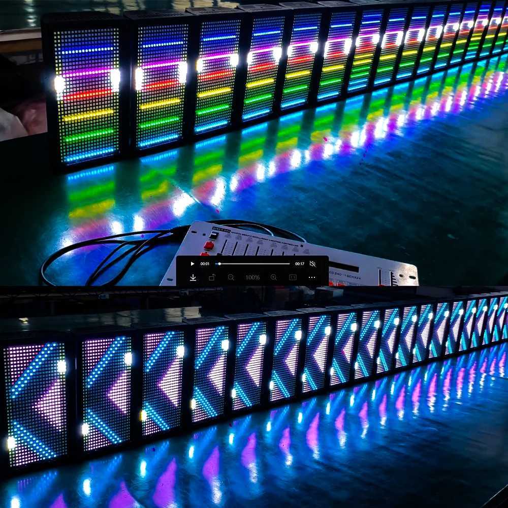 1/4pcs 200W 576RGB+144White LED Strobe Lights DMX Super Bright Uplight DMX512 Dj Disco Wash Bar Party Stage Lighting Effects W250701