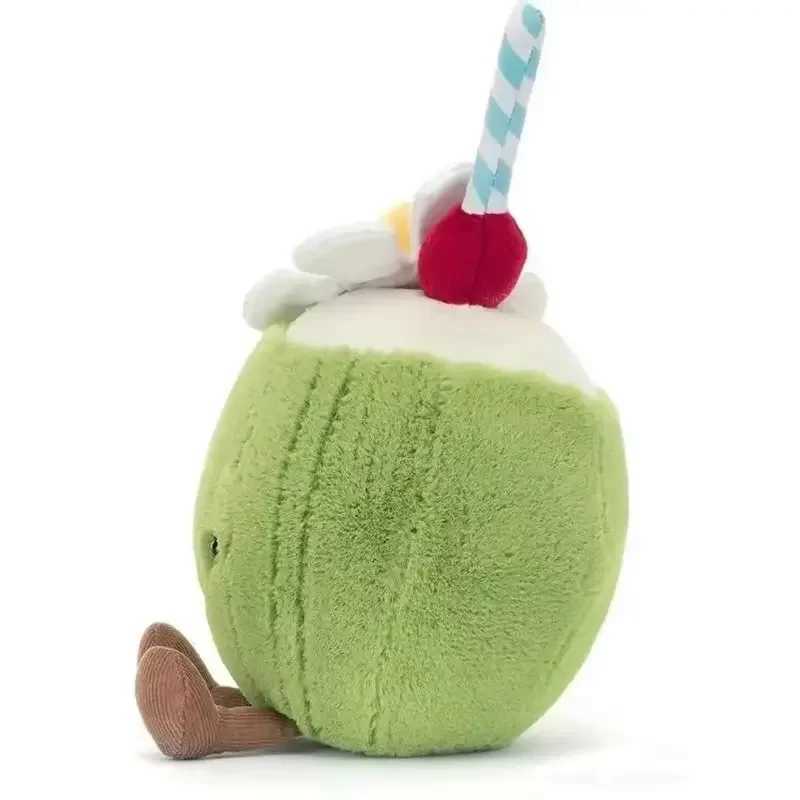 Jellycat Coconut Green Interactive Doll Toy with Tag for Cats and Dogs Home Decor Fun Summer Pet Supplies Holiday Gift Y250705