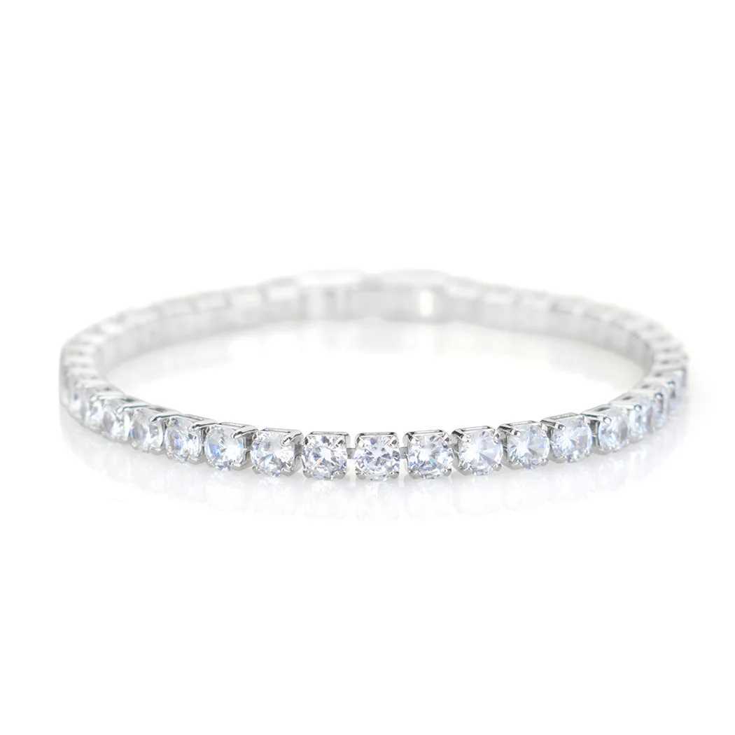 4mm Micro-inlaid Zircon Tennis Bracelet for Women 2025 New Men Bracelet Homme Jewelry Accessories Wholesale XJ250707