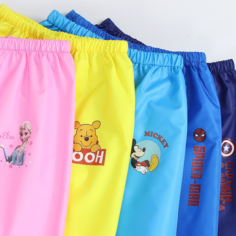 Disney unisex children's rain pants waterproof trousers Oxford cloth rain pants safety reflective strip design pants cartoon printed children