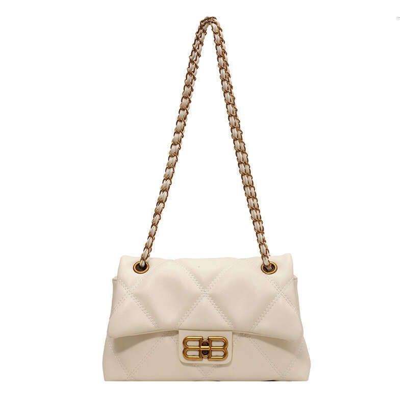 New Quilted Chanel Style For Women 2025 New Chain Single Shoulder Crossbody Leather Texture Small Square Bag