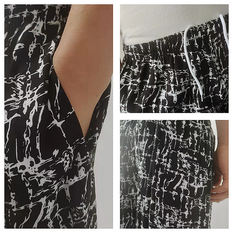 Designer Summer Men's Beach Pants Casual Pants Quick Drying Men's Beach Pants Plus Size Pants European And American Fashion Cross Border Men