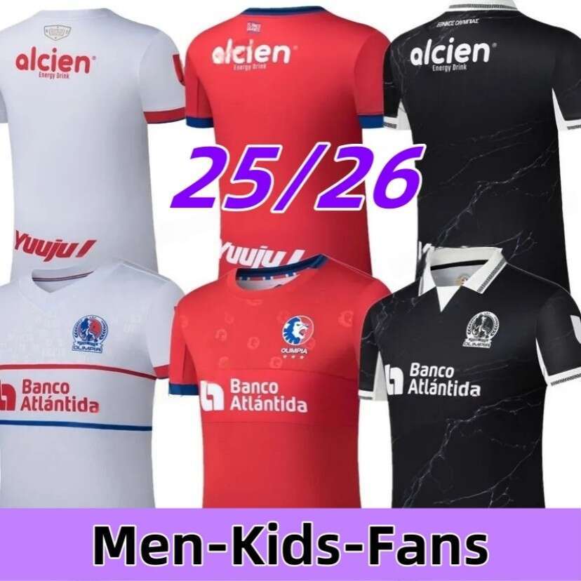 NEW 25 26 CD Olimpia Honduras Soccer Jerseys BENHE BENGTSON ARBOLEDA SOLANO 2025 MONCADA AAREZ CHIRINOS PINTO Futbool fans Shirts Men Uniforms kids kitsts