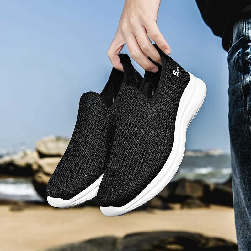 MAEDEF Sneakers Men Summer Casual Shoe Men Mesh Breathable Outdoor Non Slip Sports Shoes Slip on Loafers for Men Pius Size 35-46 Y250707