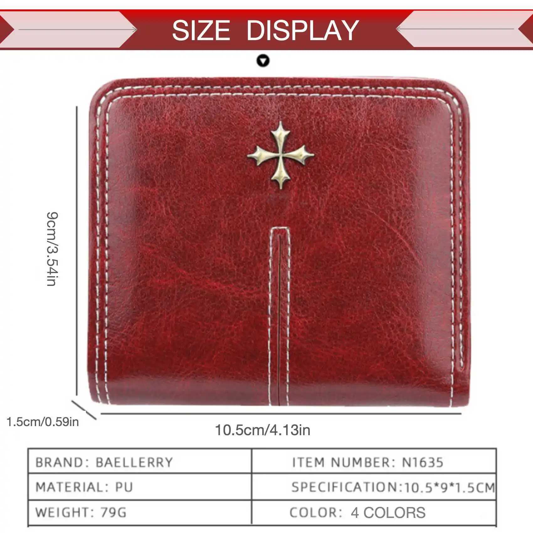 Wens Short Wallet Mti-Card Oil Wax Skin Coin Purse Fi All-In-e Zipper Card Bag Y250707