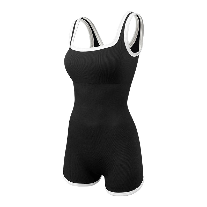 Women yoga set skinny one piece quick dry sleeveless gym clothing outdoor running elastic workout sets breathable moisture wicking sports outfits size