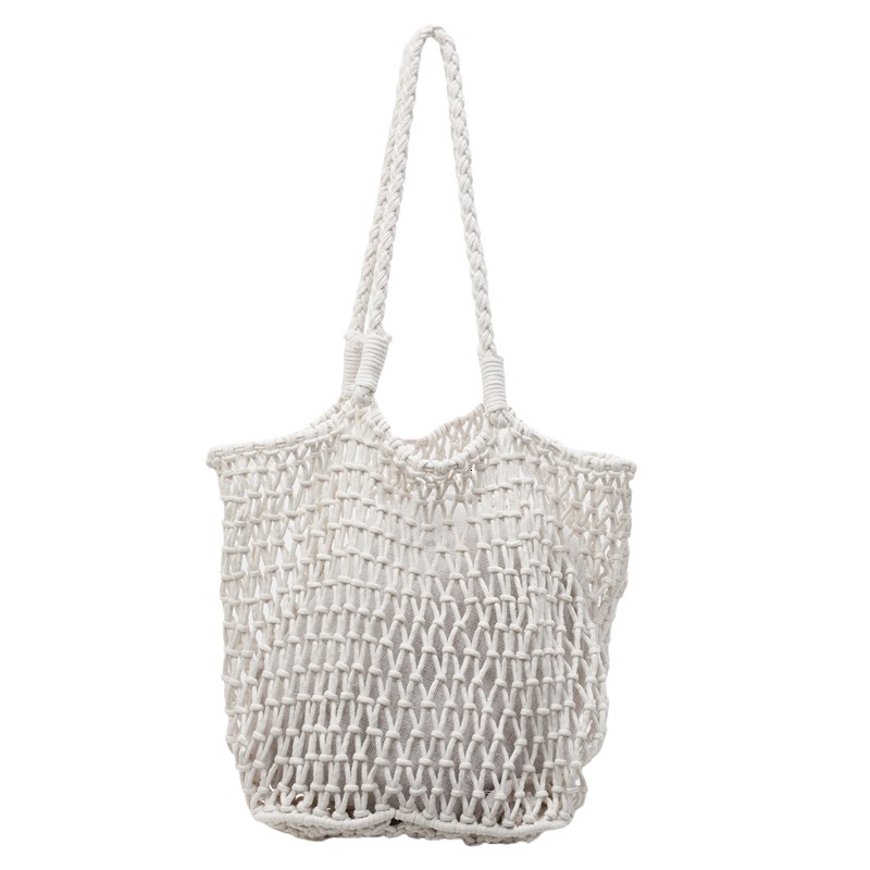 Free shipping designer Summer Beach Vacation Bag for Women 2025 New Handmade Hollow Woven Straw Bag Large Capacity Versatile Shoulder Bag