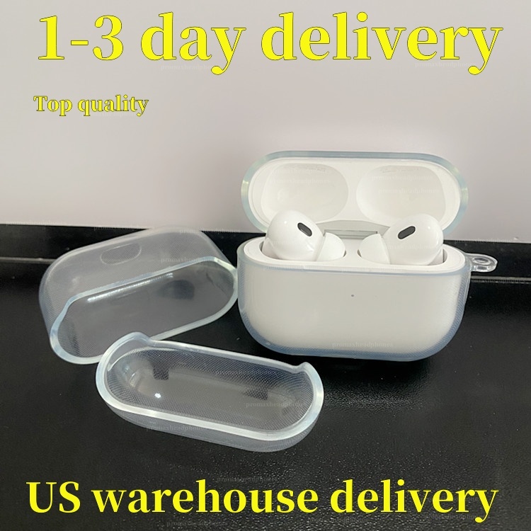 USA Stock pro 2 2nd generation air pro 3 4 Headphone Accessories air pro max Solid Silicone Cute Protective Earphone Cover TPU Shockproof Case