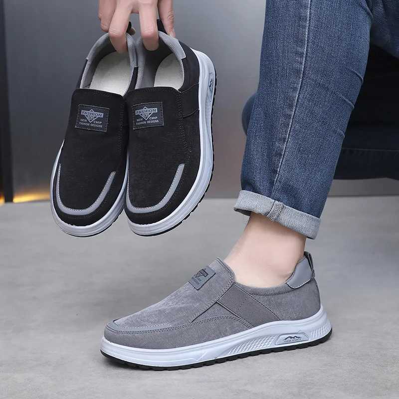 Mens versatile casual shoes cfortable leisure lazy person work shoes outdoor anti-slip casual sports shoes 2025 Y250707