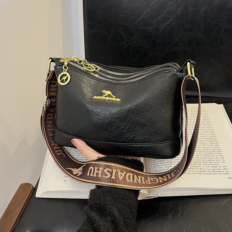 Free Shipping Kangaroo Middle-aged Mother Bag 2025 Designer Multifunctional Texture Three-layer Single Shoulder Soft Leather Large Capacity Women'