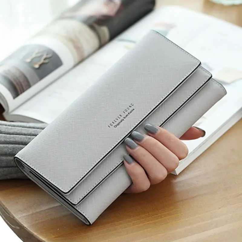 Fi Hasp Leather Wallet Purse Cluh Mey Wen Wallet Large Capacity Card Holder Coin Purse Y250707