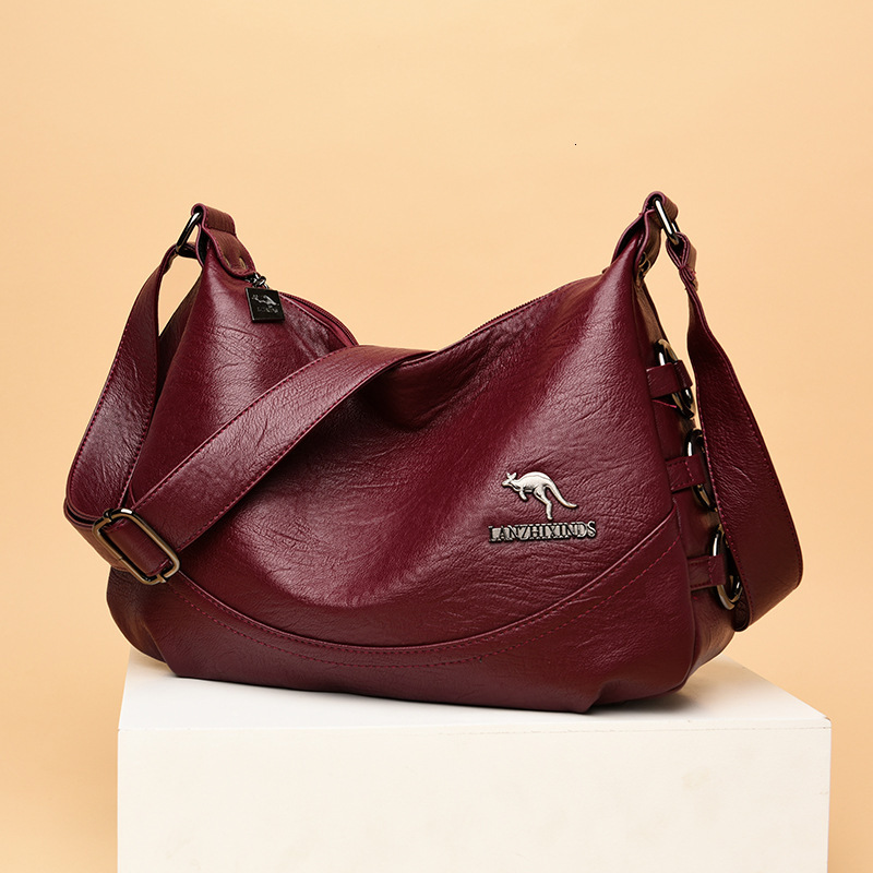 Free Shipping Designer Blue Heart Kangaroo Middle-aged Mother Bag Crossbody Bag Multifunctional Shoulder Bag Large Capacity Soft Leather Casual Women&