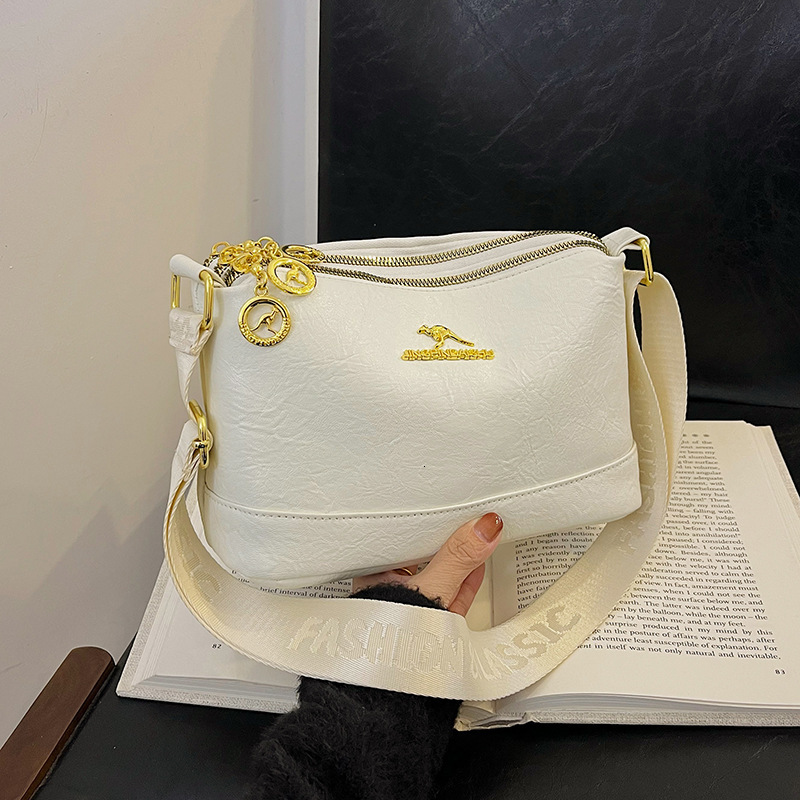 Free Shipping Kangaroo Middle-aged Mother Bag 2025 Designer Multifunctional Texture Three-layer Single Shoulder Soft Leather Large Capacity Women'