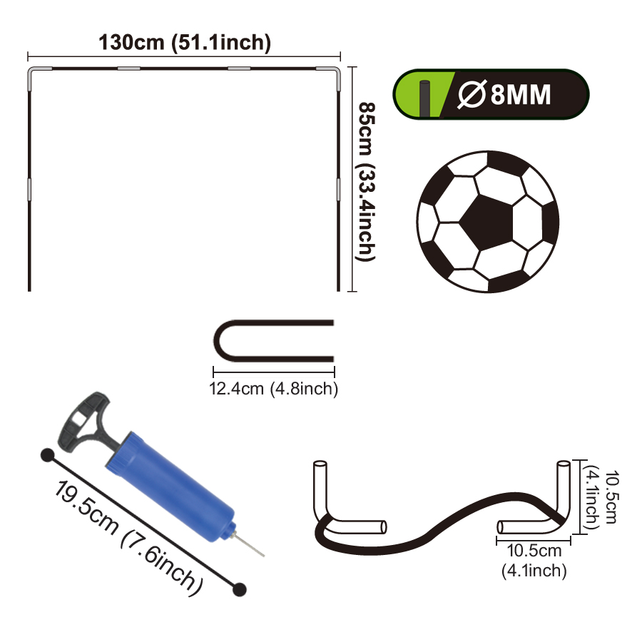 Interactive Kids' Soccer Game with Foldable Goalposts Ideal for Backyard Fun