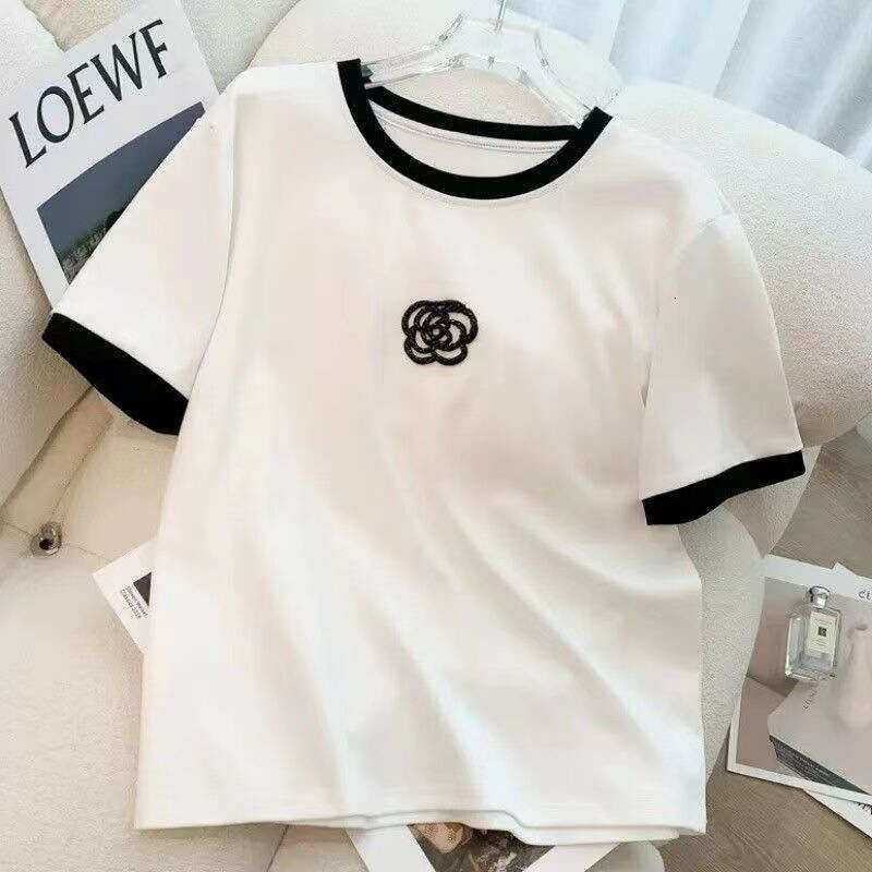 High-End Casual Sports Suit For Women, Summer Thin Street Fashionable Trendy Youthful Wide-Leg Pants Fashion Two-Piece Set B5