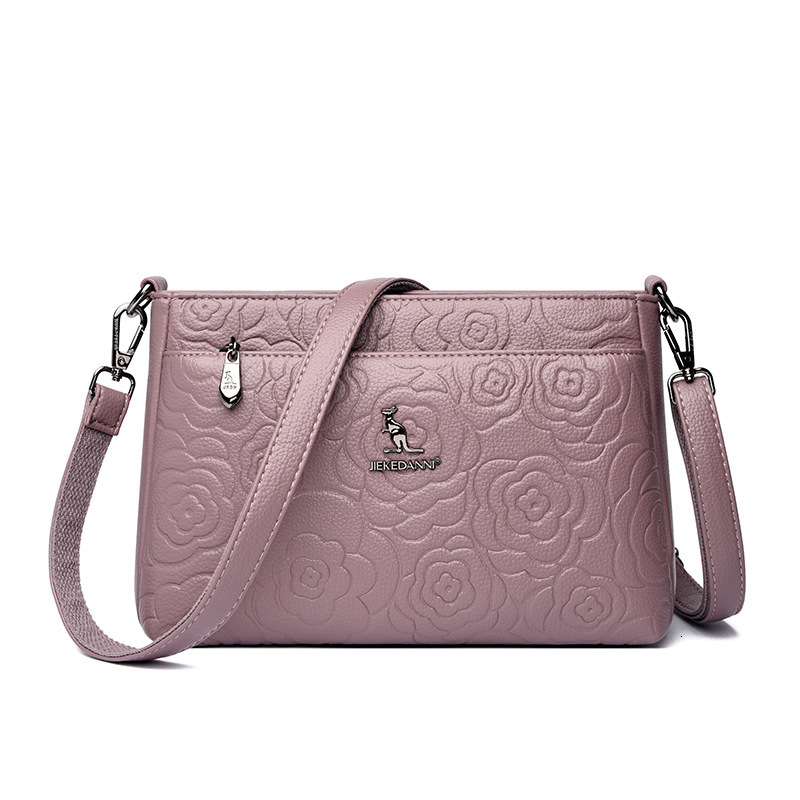 Free Shipping 2025 Designer's New Women's Kangaroo Shoulder Crossbody Bag, Simple And Multifunctional Embossed Middle-aged Women's Moth