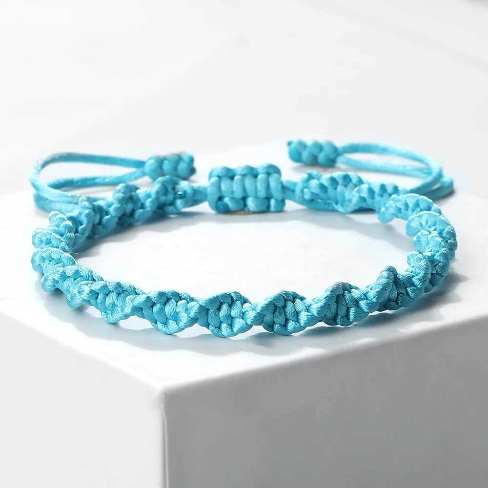 Multicolor Rope Lucky Knots Bracelets for Women and Men Charm Woven Handmade Bangles Braided Adjustable Size Buddhism Jewelry Pulseras XJ250707