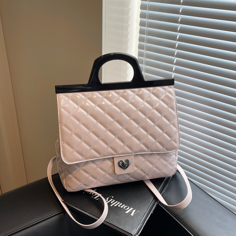 Free shipping designer Quilted Double Shoulder Bag for Women New Trendy Korean Handbag Briefcase College Style Large Capacity Backpack
