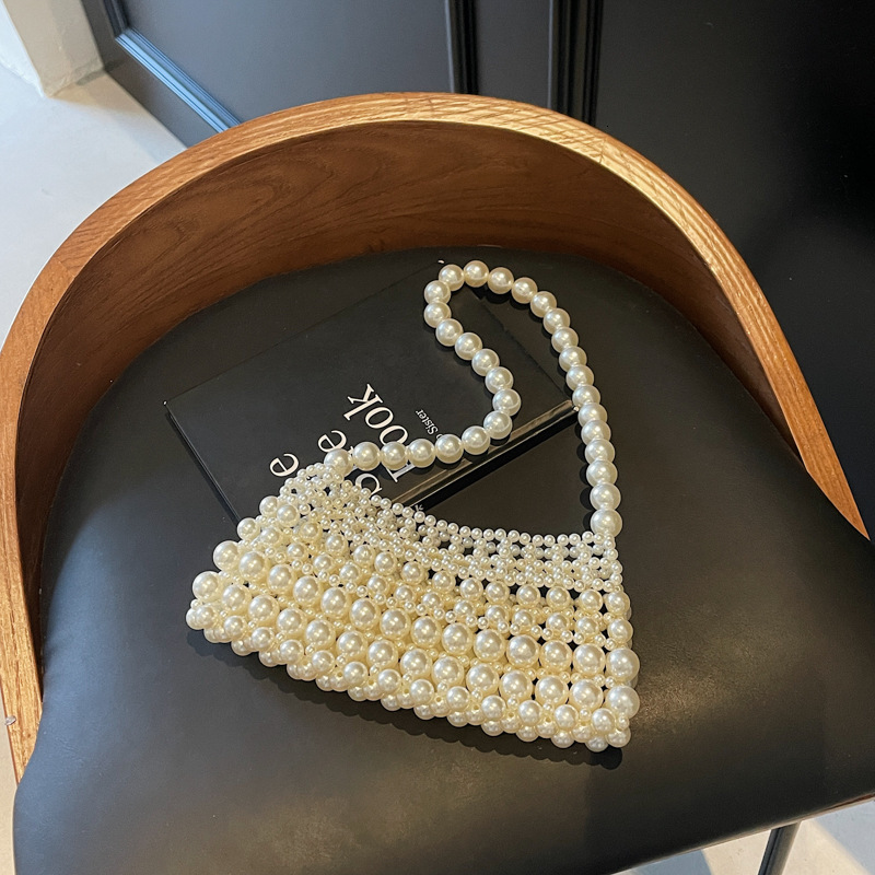 Free shipping designer Fashion High-End Underarm Bag for Women Korean Version Ins Trend Woven Pearl Bag 2025 New Niche Single Shoulder Bag for Women
