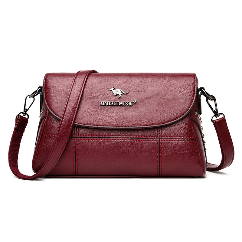 Free Shipping Kangaroo Women's Bag, Mother's Bag, Designer's New Model For 2025, Middle-aged Women's Simple Handbag, Single Should