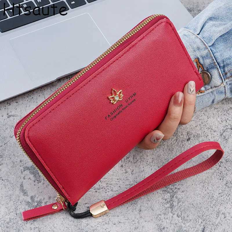 Mens LG Wallet Solid Color High End Simple Exquisite Unique Quality Zipper Wallet Off Phe Bag Large Capacity Wallet Y250707