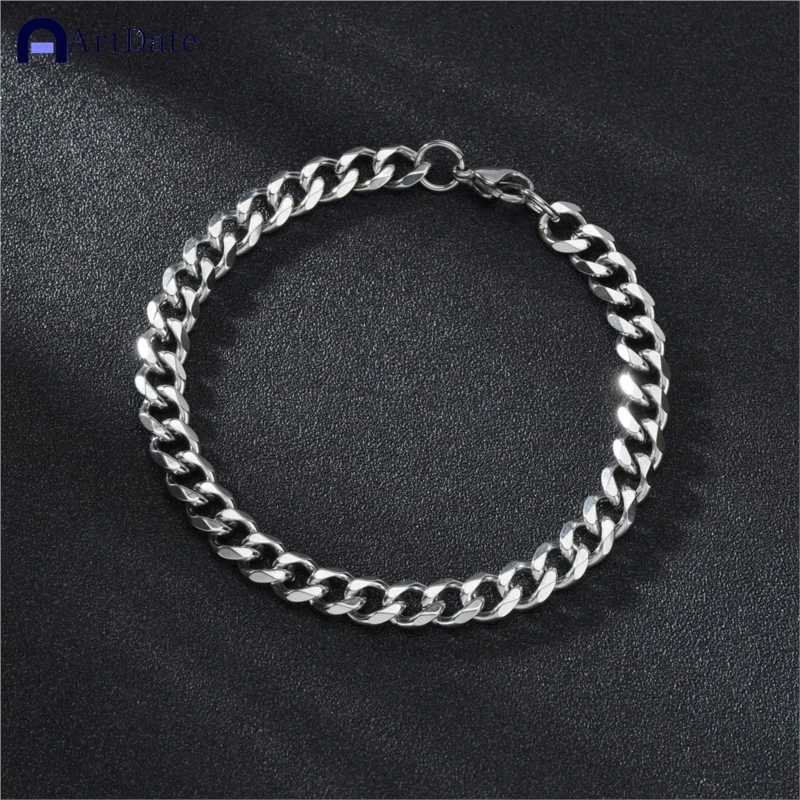Gold Color Bracelet Stainless Steel Twist Cuban Chain Bracelet for Women Chain Bracelet Jewelry Gifts Wholesale Dropshipping XJ250707