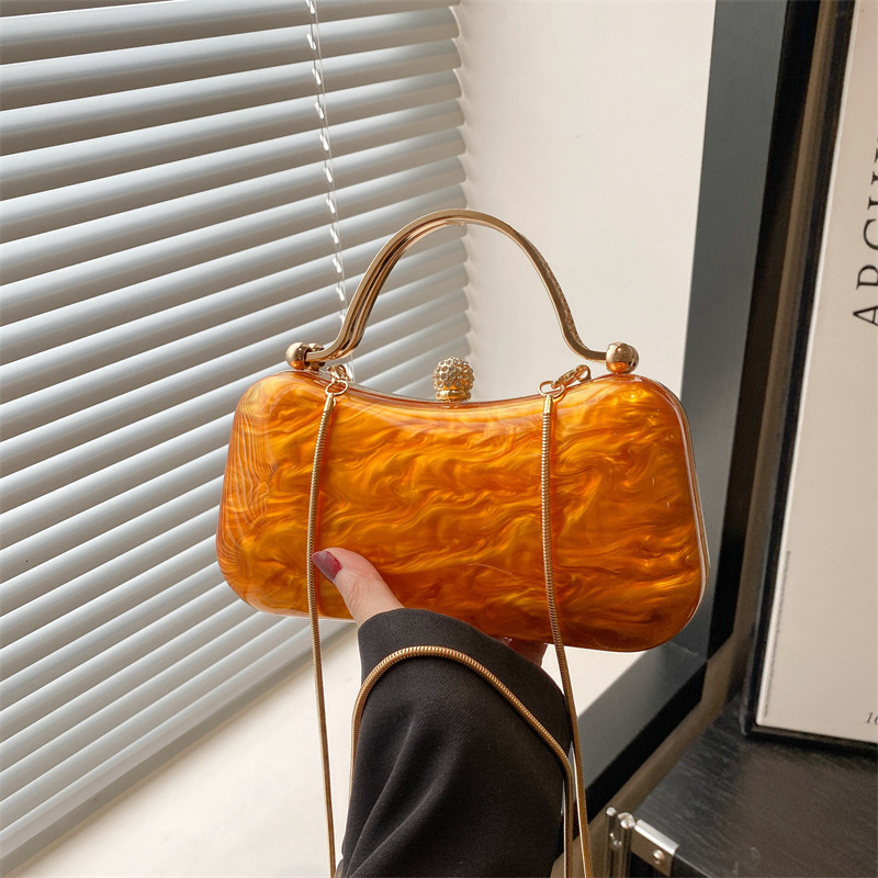 Acrylic box bag trend European and American new candy colored shoulder bag designer bag trend women s multifunctional crossbody bag