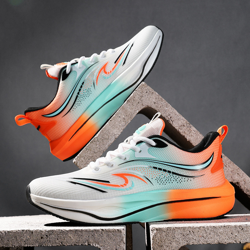 2025 New Carbon Plate Men, Mesh Breathable Sports for Women, Shock Absorption Youth Student Professional Running Shoes